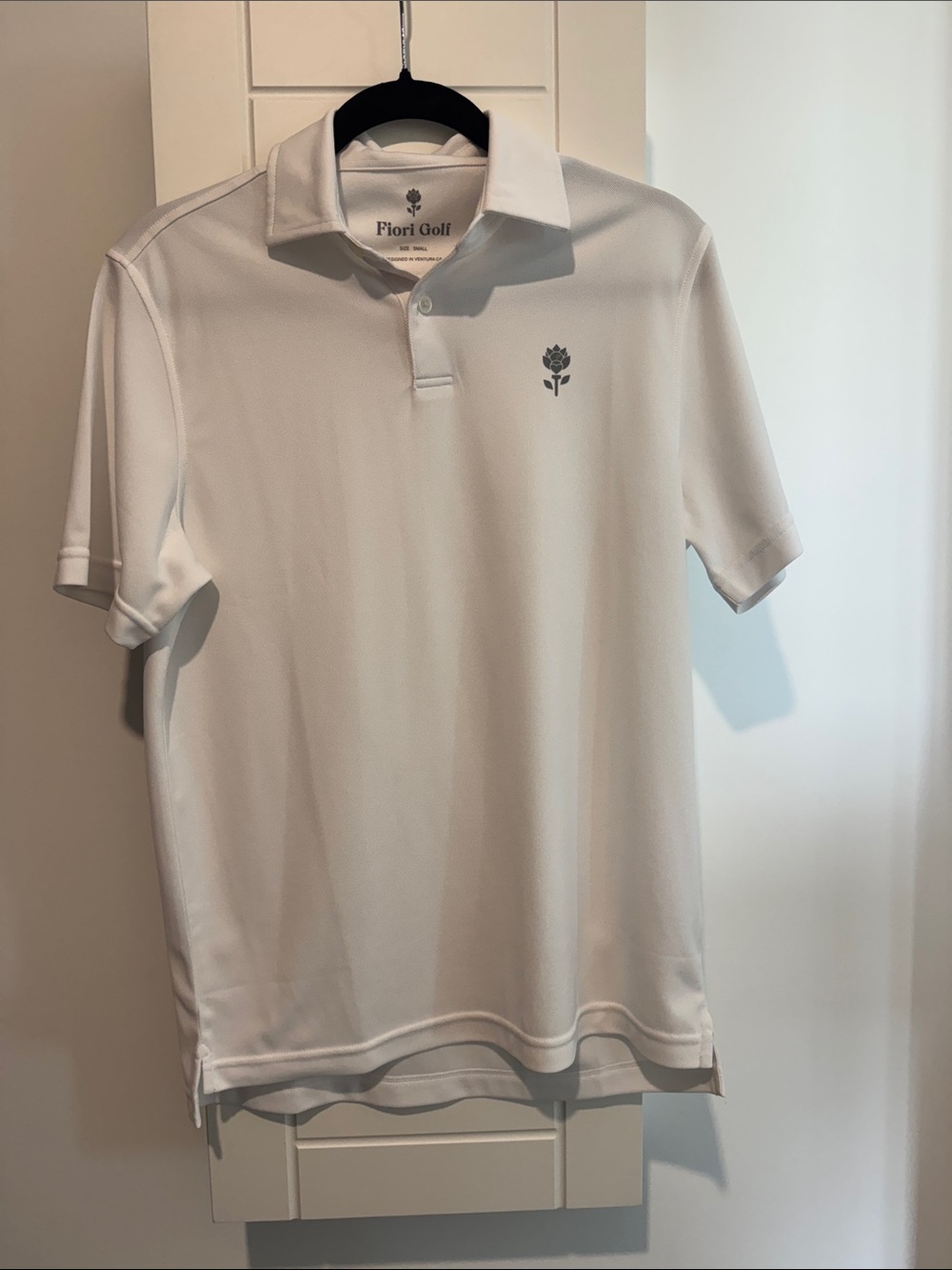 Men's Fiori Golf White Polo Shirt
